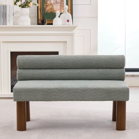 Banc moderne surdimensionné au style minimaliste, design sans accoudoirs, cadre en bois – idéal pour salle à manger/chambre/entrée (1/5)
