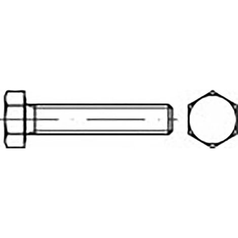 [NEUWERTIG] B-Ware TOOLCRAFT Sechskantschraube Schraube M16 80 mm verzinkt Stahl DIN 933 25 Stück (1/2)