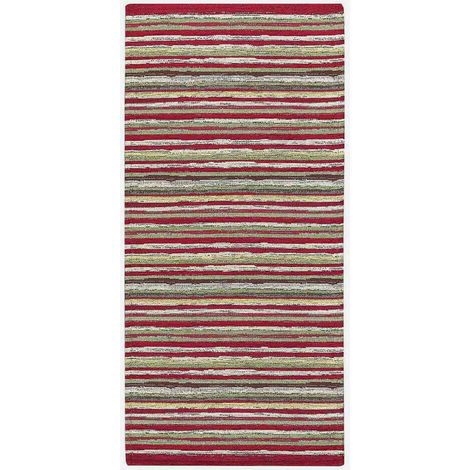 Tappeto passatoia cucina bagno lavabile antiscivolo Laos Red