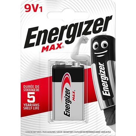 BATTERIE ENERGIZER ALKALINE """9V MAX""" (BL.1PZ) TRANSISTOR 1604