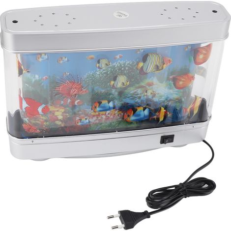 Ortviai Lampe décorative aquarium artificiel LED silencieuse pour bureau et chambre – 31 x 22,5 cm, design réaliste (1/5)