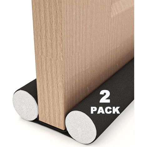 Boudin de Porte Isolant Froid 93cm - Double Protection Oxford Imperméable - Isolation Thermique pour Intérieur - Noir (1/5)