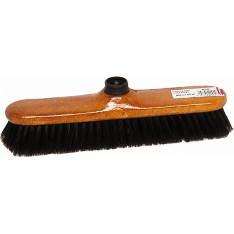 Scopa, diritta, per interni, pavimento liscio, seta nera s45 (1/2)