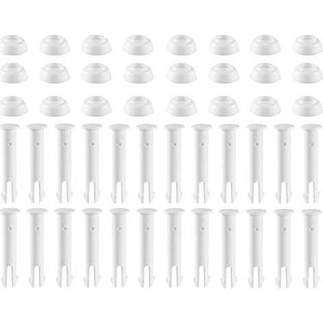 24 pièces de pièces de rechange pour piscine : goupilles fendues pour goupilles d'articulation de piscine et joints pour cadres et pièces de rechange pour piscines rondes 2,16 pouces (1/5)