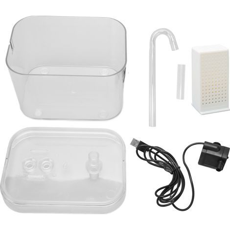 Fountaine d'eau de Chat, 1,5 L de Grande capacité Fountaine de Consommation de Chats pour Le Distributeur d'eau de Chat Potable Automatique Cat Alimentant Les Fournitures d'arrosage pour Les (1/5)