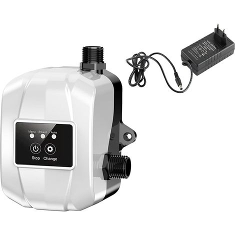 Surpresseur, Régulateur de Pression, 150 V, Silencieux, Compact, Pompe à Eau Sans Balais, pour Jardin, Chauffage Solaire, Salle de Bain, Blanc (1/5)
