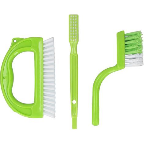 Lot de 3 brosses de nettoyage pour joints de carrelage, outils de nettoyage robustes pour douche, salle de bain, cuisine, joints et lignes de sol