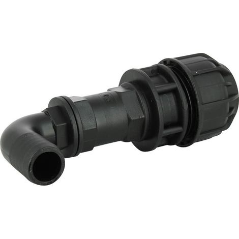 Raccord coudé cannelé 25 mm - kit couplage cuve (1/3)