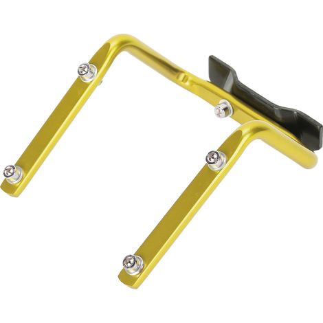 Adaptateur porte-bidon double pour tige de selle de vélo, doré (1/5)