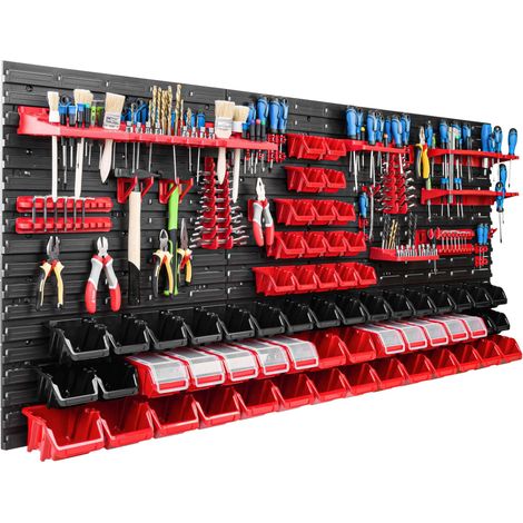 Pannello portautensili 172x78 cm, scaffale per officina/garage (1/5)