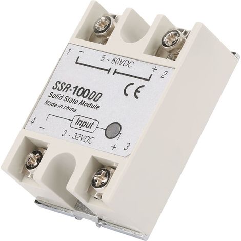 Module de relais statique SSR-100DD, commande CC, entrée CC 3-32 V