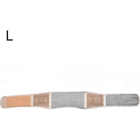 Auto-chauffant Ceinture Lombaire Aimantée Soutien Dos Respirant Mixte (Beige L) (1/5)
