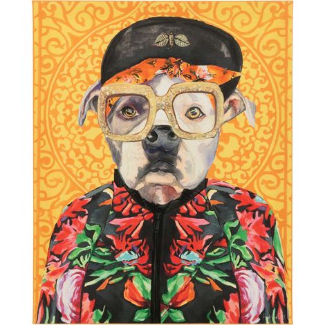Toile Déco Chien "Popart" 40x50cm Multicolore (1/5)