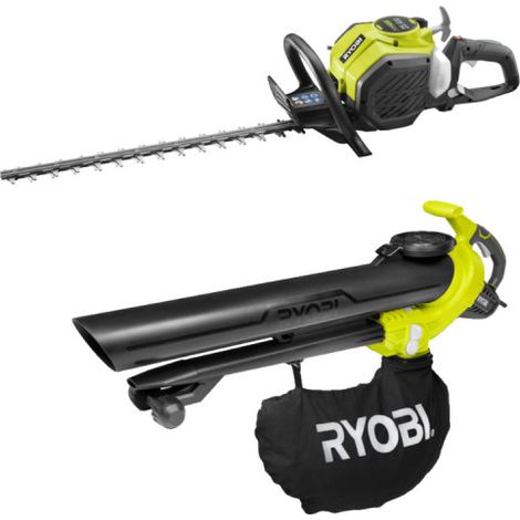 Confezione RYOBI - Tagliasiepi termico - RHT25X55R - Aspiratore elettrico 3000W RBV3000CESV (1/5)