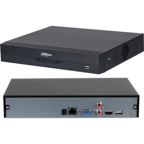 Dahua NVR 16 Canali IP POE Max. 256 Mbps ONVIF ultra HD - NVR4116HS-EI (4K) 16CH 1080p o 4CH 8MP AI (1/4)