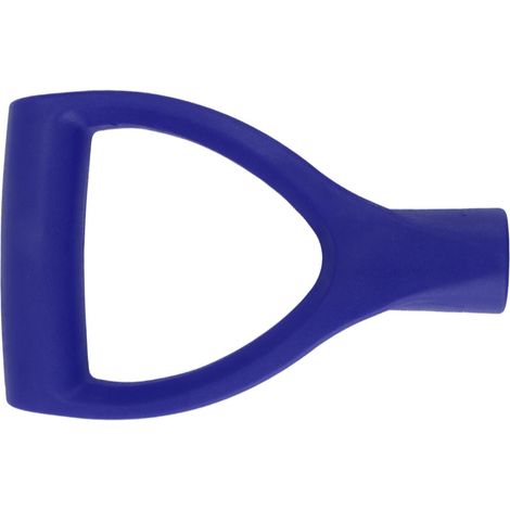 Manche de pelle à neige en forme de D, diamètre intérieur de 32 mm, en plastique, montage rapide, pour creuser et ratisser, bleu foncé (1/5)