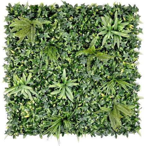Parete vegetale sintetica set da 1 m² Verde - DELVIN