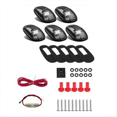 Feux de gabarit de toit à 9 LED pour cabine de camion/SUV, éclairage extérieur LED 12 V CC (1/5)