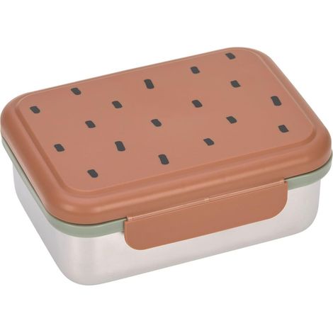 Boîte à pain pour enfants Boîte à lunch en acier inoxydable Boîte à déjeuner Durable Jardin d'enfants École prints caramel (1/5)