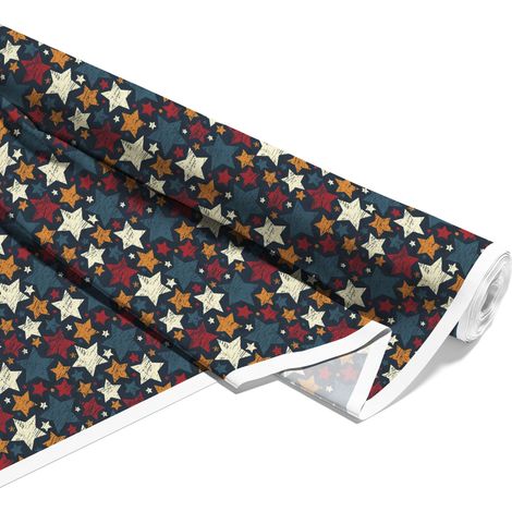 Outdoor dekostoffe oxford - Motiv Sterne groß und klein I DX066 (1/5)