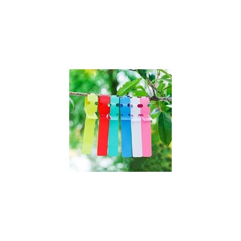 300 pièces 20X2CM étiquette de jardinage étiquette en plastique étiquette suspendue etiquette potager, Couleur H196 (1/5)