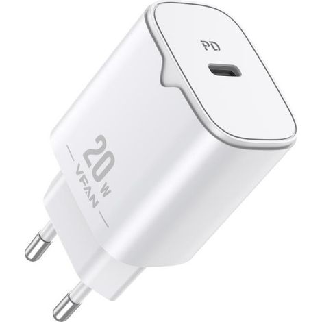 Vipfan Chargeur USB + Type C PD 20W Rapide