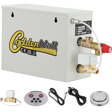 3KW Sauna Steam Generator, Space of 3m³, 95-131 °F Adjustable (1/5)