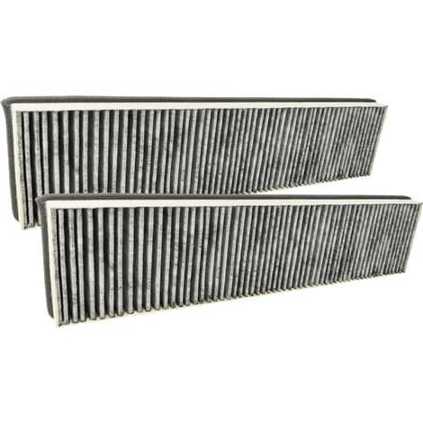 vhbw 2x Aktivkohlefilter kompatibel mit Miele DA 3360-60, DA 3450-55, DA 3366, DA 3366-60, DA 3350-55, DA 3356-55, DA 3360 Dunstabzugshaube