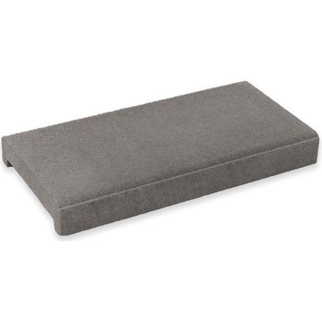 Cubremuros Ésera - Perfil en U que sella el muro por sus tres caras - 50 × 25 × 6 × 2 cm - Unidad - Gris (1/5)