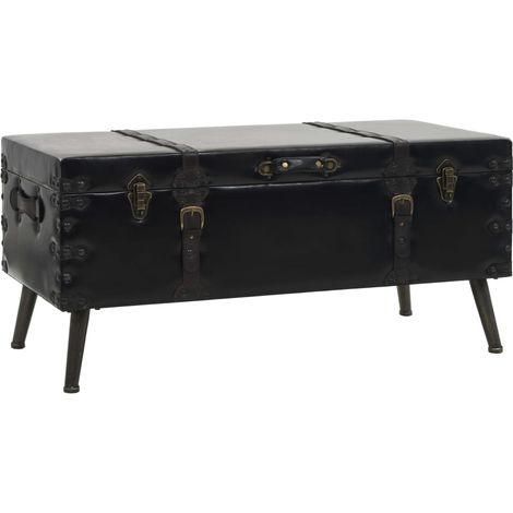 Table basse en MDF et acier 102 x 51 x 48 cm (1/5)