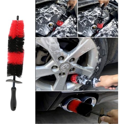 Geeignet für 7-teiliges Autoreinigungsbürsten-Set, hergestellt aus Cellosilik- und ABS-Materialien, universelles Reinigungsset.