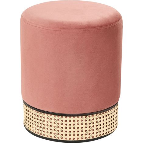 Pouffe YANKTON Velvet Pink