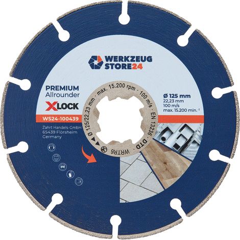 WS24 Diamanttrennscheibe X-Lock® Premium Universal 125 mm - WS24-100439