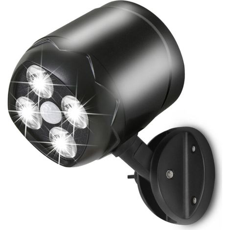 Faro LED da esterno con sensore di movimento – 600 lumen – Impermeabile IP65 – Alimentato da 4 batterie tipo D (1/4)