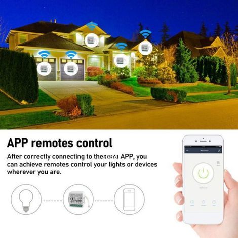 Module Interrupteur Intelligent Zigbee - 4 Voies - Minuterie App Et Commande Vocale - Necessite Passerelle - 1 Piece (1/5)