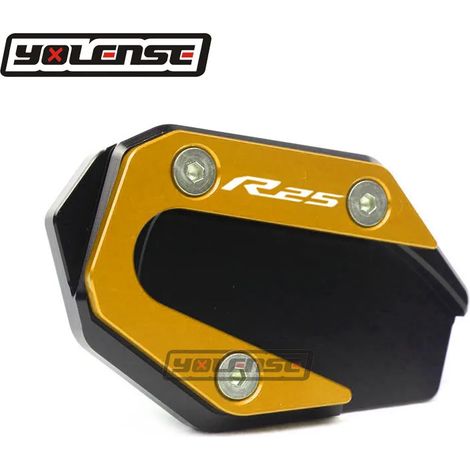 (Gold-R25) Extension latérale de béquille pour YAMAHA YZF-R3 YZF-R25 YZFR3 YZFR25 YZF R3 R25 2014-2020 2018 maxpower (1/4)