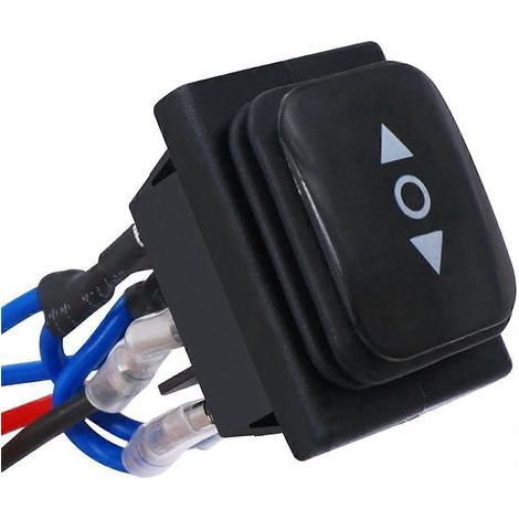 Interrupteur momentané à inversion de polarité. étanche. pour actionneur de moteur. à bascule 6 broches et 3 positions. (1/5)