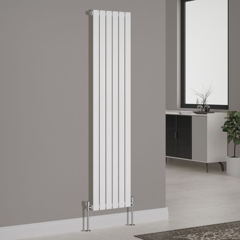 Designer Radiator Flat Panel Central Heating Rads Vertical Single 1800x408mm White (1/5)