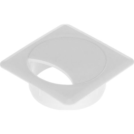 Passacavo quadrato da 60 mm in plastica bianca H2O Riex EK64 (1/2)