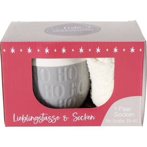 Jumbo-Tasse mit Weihnachtsmotiv HOHO, 600 ml