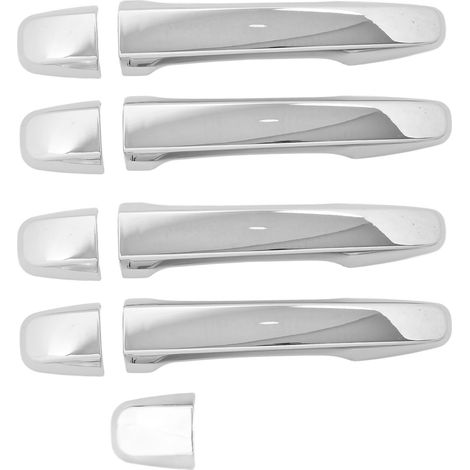 de porte extérieure adhésive avec capuchons chromés de (1/5)