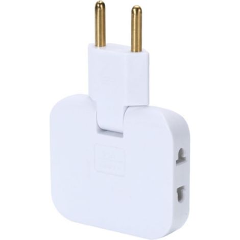 Multiprise Plate Derriere Meuble Avec 3 Prises Multiprise Murale Multiple 16A/250V Avec Connexion Pivotante 180º (Blanc) (1/5)
