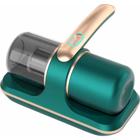 Bettstaubsauger, UV-Handstaubsauger, kabelloser Handstaubsauger für Matratzen, Matratzenreinigungsmaschine, Tiefenreiniger, vibriert 8.000 Mal pro Minute (Grün) (1/5)
