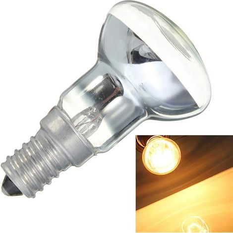 VURAHOME - Ampoule E14 R39 25W pour Lampe de Lave, Dimmable, Blanc Chaud 2600K, 250LM, Ampoules Réflecteur Petit Culot pour Chauffer Lampe à Bulles, Lampe à Fusée, Lampe Pailletée, lot de 2 (1/5)
