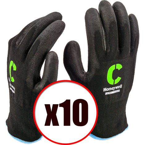 Lot de 10 paires de gants de travail en PU anti coupure Vertigo PU5 EN388 Taille - Taille 8 (1/4)