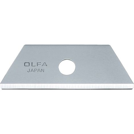 Lames trapézoïdales OLFA, lot de 5, acier de qualité supérieure, 50 x 17,5 x 0,6 mm