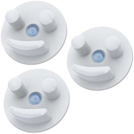 BUNTHAUS PA Portaspugna, moderno scolapiatti minimalista per lavello con ventosa, bianco, set da 3, autosvuotante e lavabile in lavastoviglie (spugne non incluse) (1/4)