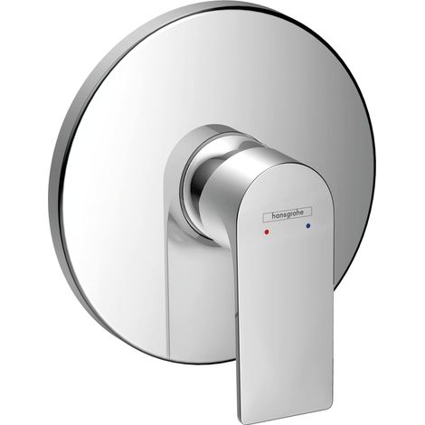 Set de Finition pour Mitigeur Douche Encastré, Robinet Douche, Mitigeur Monocommande Douche, pour Montage Encastré, Chromé, 72668000 (1/5)
