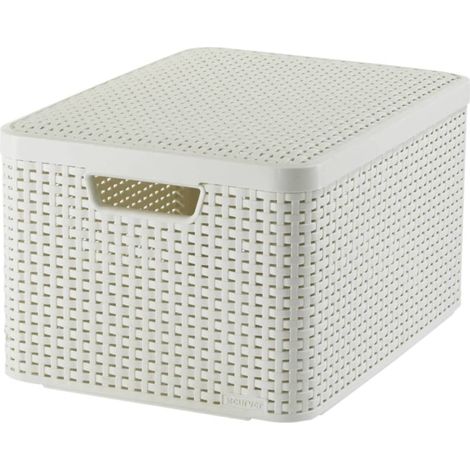 Appendiabiti Curver Style con coperchio 30 litri bianco (1/4)