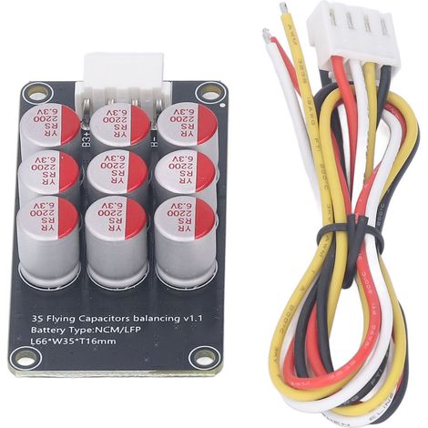 Égaliseur actif de batterie 3S, module d'égalisation de carte de transfert d'énergie lithium-ion, 2,7-4,2 V CC, 5 A (1/5)